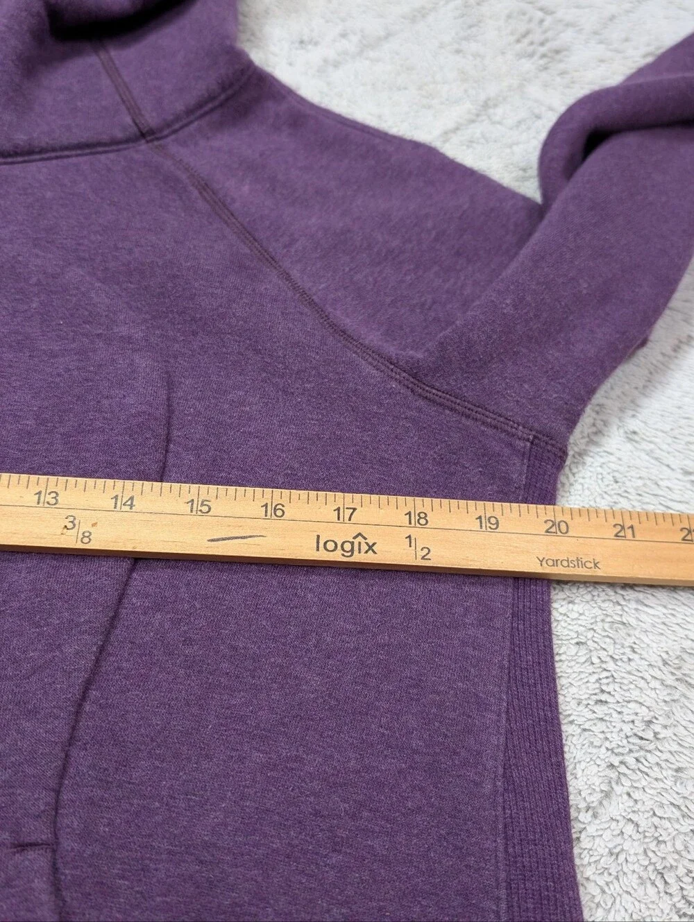 Lululemon Jacket Womens 10 Purple Magenta Scuba Hoodie Classic Cotton Fleece